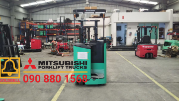 Xe nâng điện đứng lái Mitsubishi 1 tấn RBS10NCB