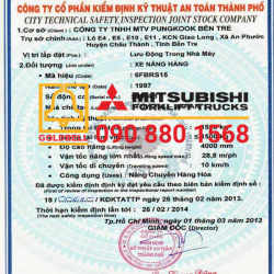 Xe nâng điện có phải kiểm định không?