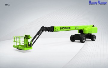 Xe nâng người Zomlion dạng Boom lift ZT42J mới được phát triển. Thiết bị này có các ưu điểm là cần nâng dạng ống ồng, mang lại chiều cao thẳng đứng, khả năng vươn ngang và sức nâng hàng đầu trong dòng xe nâng người dạng Boomlift .